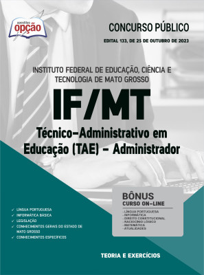 Apostila IFMT - Técnico-Administrativo em Educação (TAE) - Administrador