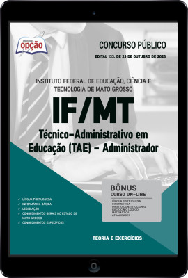 Apostila IFMT em PDF - Técnico-Administrativo em Educação (TAE) - Administrador