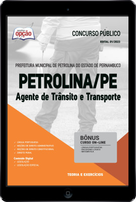 Apostila Prefeitura de Petrolina - PE em PDF - Agente de Trânsito e Transporte