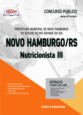Apostila Prefeitura de Novo Hamburgo - RS - Nutricionista III