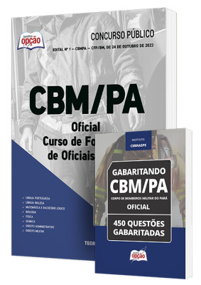 Combo Impresso CBM-PA - Oficial - Curso de Formação de Oficiais (CFO)