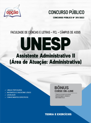 Apostila UNESP - Assistente Administrativo II (Área de Atuação: Administrativa)