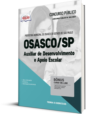 Apostila Prefeitura de Osasco - SP - Auxiliar de Desenvolvimento e Apoio Escolar