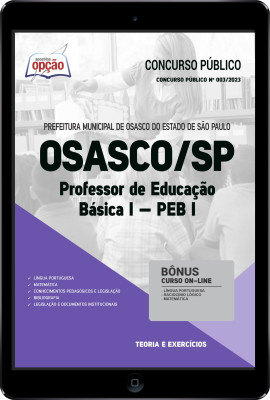 Apostila Prefeitura de Osasco - SP em PDF - Professor de Educação Básica I - PEB I