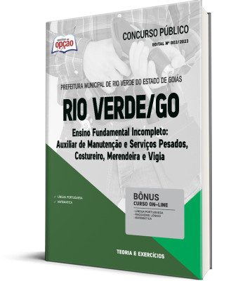 Apostila Prefeitura de Rio Verde - GO - Ensino Fundamental Incompleto