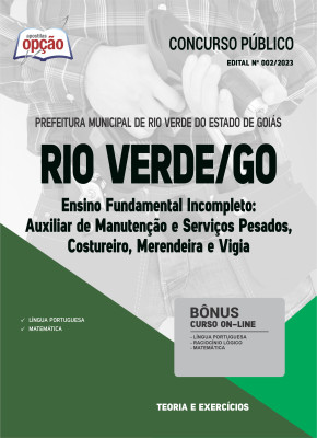 Apostila Prefeitura de Rio Verde - GO - Ensino Fundamental Incompleto
