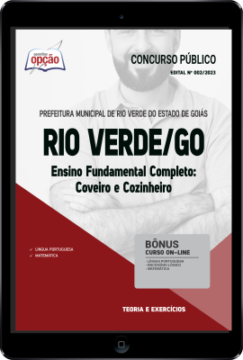 Apostila Prefeitura de Rio Verde - GO em PDF - Ensino Fundamental Completo