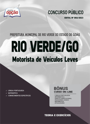Apostila Prefeitura de Rio Verde - GO - Motorista de Veículos Leves