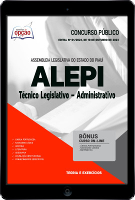 Apostila ALEPI em PDF - Técnico Legislativo - Administrativo