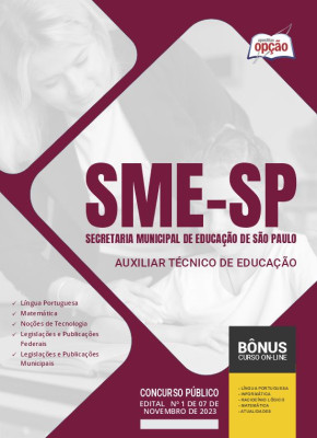 Apostila SME-SP - Auxiliar Técnico de Educação