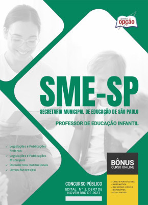 Apostila SME-SP 2023 - Professor de Educação Infantil