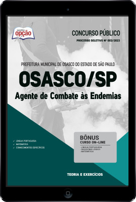 Apostila Prefeitura de Osasco - SP em PDF - Agente de Combate às Endemias