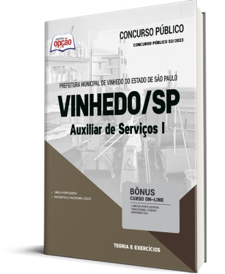 Apostila Prefeitura de Vinhedo - SP - Auxiliar de Serviços I