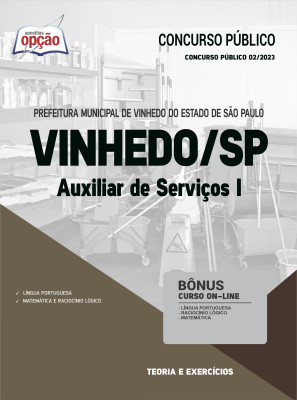 Apostila Prefeitura de Vinhedo - SP - Auxiliar de Serviços I