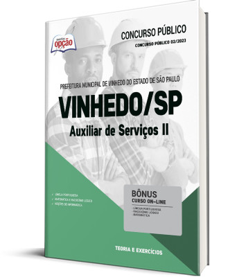 Apostila Prefeitura de Vinhedo - SP - Auxiliar de Serviços II