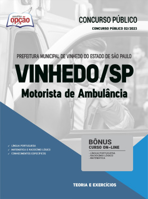 Apostila Prefeitura de Vinhedo - SP - Motorista de Ambulância