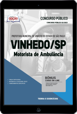 Apostila Prefeitura de Vinhedo - SP em PDF - Motorista de Ambulância