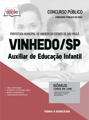 Apostila Prefeitura de Vinhedo - SP - Auxiliar de Educação Infantil