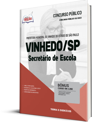 Apostila Prefeitura de Vinhedo - SP - Secretário de Escola