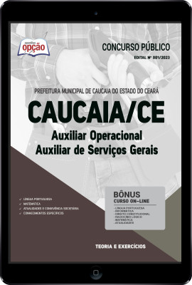 Apostila Prefeitura de Caucaia - CE em PDF - Auxiliar Operacional - Auxiliar de Serviços Gerais