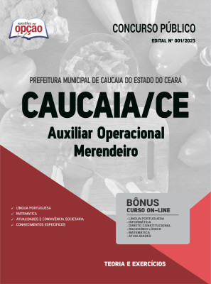 Apostila Prefeitura de Caucaia - CE - Auxiliar Operacional - Merendeiro