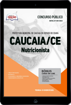 Apostila Prefeitura de Caucaia - CE em PDF - Nutricionista