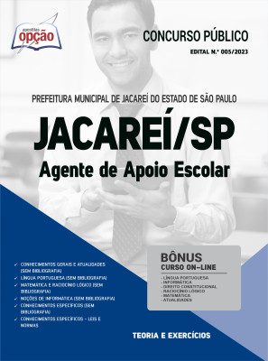 Apostila Prefeitura de Jacareí - SP - Agente de Apoio Escolar