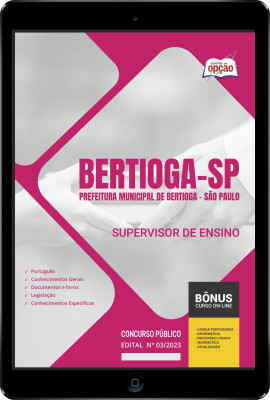Apostila Prefeitura de Bertioga - SP em PDF - Supervisor de Ensino