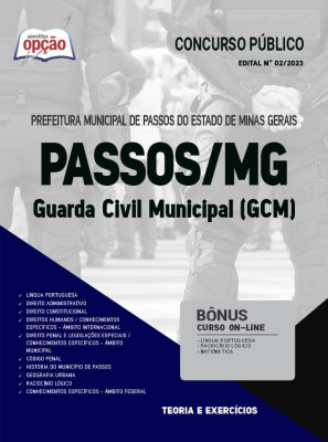 Apostila Prefeitura de Passos - MG - Guarda Civil Municipal (GCM)