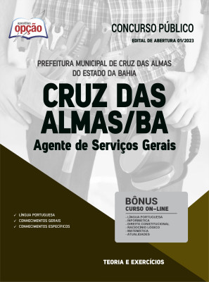 Apostila Prefeitura de Cruz das Almas - BA - Agente de Serviços Gerais