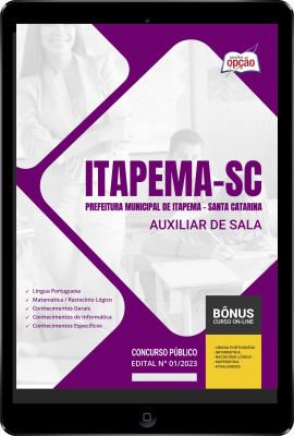 Apostila Prefeitura de Itapema - SC em PDF - Auxiliar de Sala