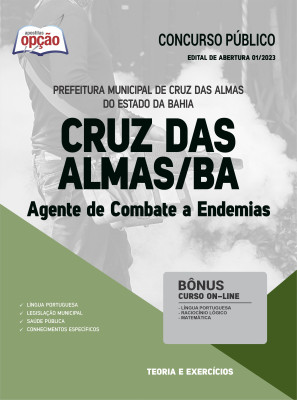 Apostila Prefeitura de Cruz das Almas - BA - Agente de Combate a Endemias