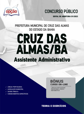 Apostila Prefeitura de Cruz das Almas - BA - Assistente Administrativo