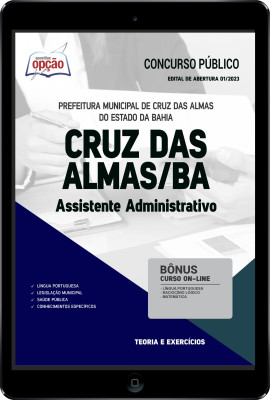 Apostila Prefeitura de Cruz das Almas - BA em PDF - Assistente Administrativo