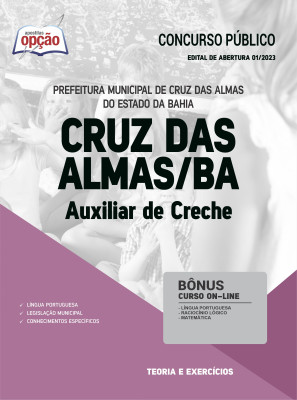 Apostila Prefeitura de Cruz das Almas - BA - Auxiliar de Creche