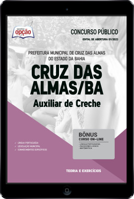 Apostila Prefeitura de Cruz das Almas - BA em PDF - Auxiliar de Creche
