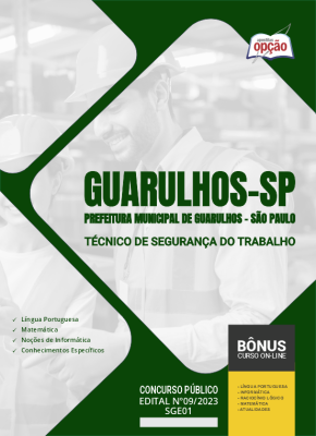 CANCELADO 06/12/- Apostila Prefeitura de Guarulhos - SP - Técnico de Segurança do Trabalho