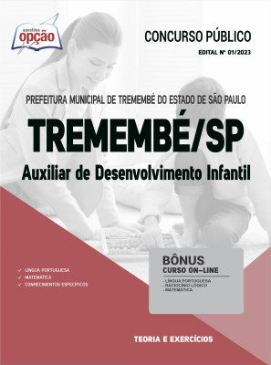 Apostila Prefeitura de Tremembé - SP - Auxiliar de Desenvolvimento Infantil