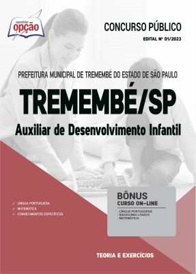 Apostila Prefeitura de Tremembé - SP em PDF - Auxiliar de Desenvolvimento Infantil