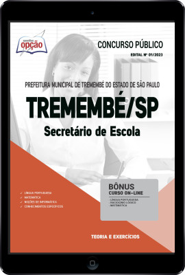 Apostila Prefeitura de Tremembé - SP em PDF - Secretário de Escola