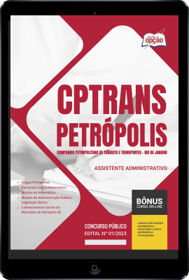 Apostila CPTrans Petrópolis - RJ em PDF - Assistente Administrativo