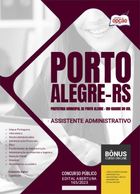 Apostila Prefeitura de Porto Alegre - RS - Assistente Administrativo