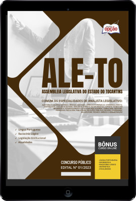 Apostila ALE-TO em PDF - Comum às Especialidades de Analista Legislativo