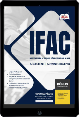 Apostila IFAC em PDF - Assistente Administrativo