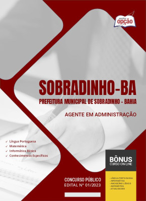 Apostila Prefeitura de Sobradinho - BA - Agente em Administração