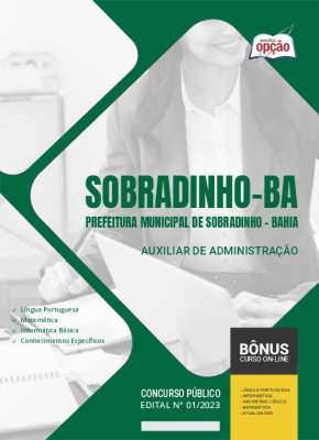 Apostila Prefeitura de Sobradinho - BA - Auxiliar de Administração
