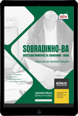 Apostila Prefeitura de Sobradinho - BA em PDF - Auxiliar de Administração