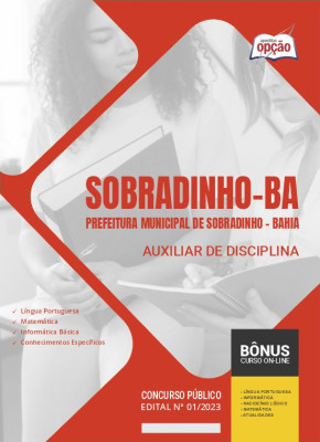 Apostila Prefeitura de Sobradinho - BA - Auxiliar de Disciplina