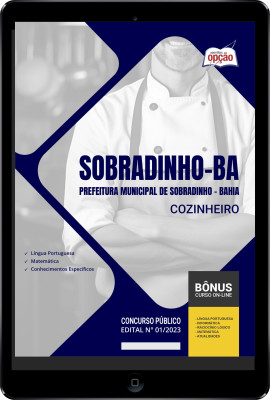 Apostila Prefeitura de Sobradinho - BA em PDF - Cozinheiro