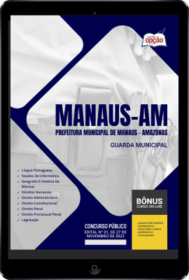 Apostila Prefeitura de Manaus - AM em PDF - Guarda Municipal